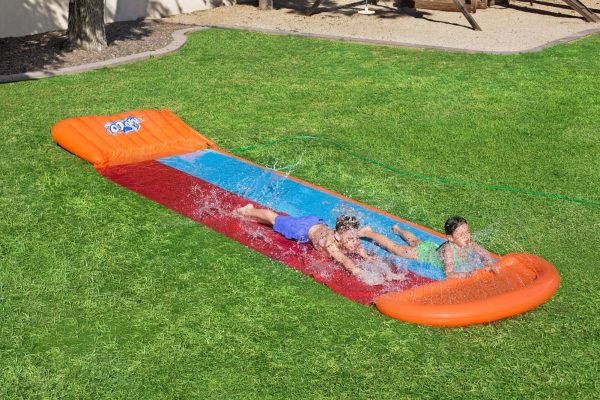 Kids H20GO Double Water Slide with Ramp – 18’/5.49m