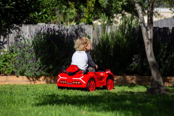 Ferrari Inspired 12V Ride-on Electric Car with Remote Control – Red