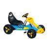 Pedal Powered Go-Kart for Children Ride & Steer/ 4-Wheel Vehicle – Black