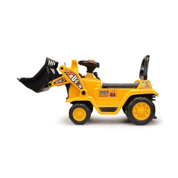 Ride-on Children’s Digger (Yellow) w/ Interactive Gear Stick & Scoop