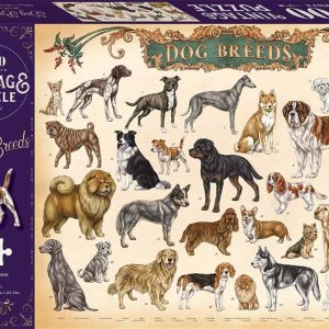 Vintage Puzzle – Dog Breeds 1000 Piece Puzzle