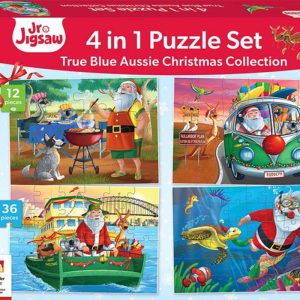 Jr Jigsaw 4-in-1 True Blue Aussie Christmas Collection