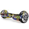 BULLET Electric Hoverboard Scooter 6.5 Inch Wheels, Colour LED Lighting, Carry Bag, Gen III – Hiphop design