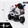 ROVO KIDS Electric Ride-On Motorcycle Children Police Patrol Bike Toy Trike