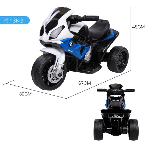 Rovo Kids Licensed BMW S1000RR Ride On Motorbike with Battery and Charger – Blue