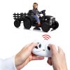 ROVO KIDS Electric Battery Operated Ride On Tractor Toy, Remote Control – Black