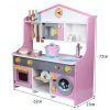 Wooden Kitchen Playset for Kids (Japanese Style Kitchen Set, Violet) EK-KP-104-MS