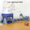 3 in 1 Sky Style Kids Play Tent with Carrying Bag – Blue and Yellow