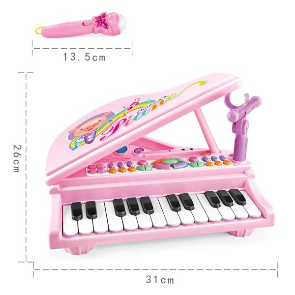 Kids Piano Keyboard Music Toys (Pink) GO-MAT-106-XC