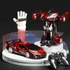 Transform Car Robot Sport Car with Remote Control (Red) GO-TCR-104-FM