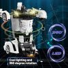 Transform Car Robot Police Car with Remote Control (White Black) GO-TCR-102-FM