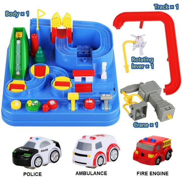 City Rescue Engineering Vehicles Playsets Car Adventure Toys Educational Toys (3 Cars)