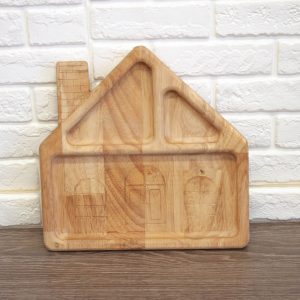 House shaped feeding tray