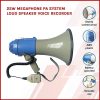 25W Megaphone PA System Loud Speaker Voice Recorder