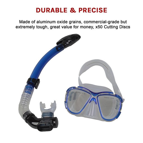 Adult Snorkeling Swimming Diving Mask & Snorkel – Quality Tempered Glass