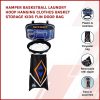 Hamper Basketball Laundry Hoop Hanging Clothes Basket Storage Kids Fun Door Bag