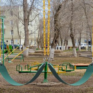 2 Pack Swings Seats Heavy Duty 66″ Chain Plastic Coated Playground Swing