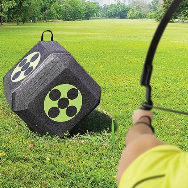 Archery 3D Dice Target Cube Reusable 18 Sides 23CM Self Healing XPE Foam Target