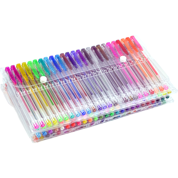 Glitter Gel Pens (100 pack) with 2.5X More Ink – Craft, Kids & Adult Colouring