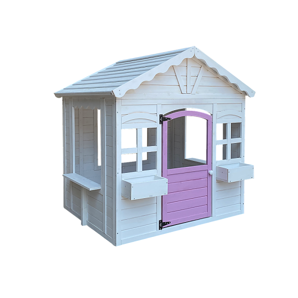 Cubby House Kids Wooden Outdoor Playhouse Cottage Play Children Timber