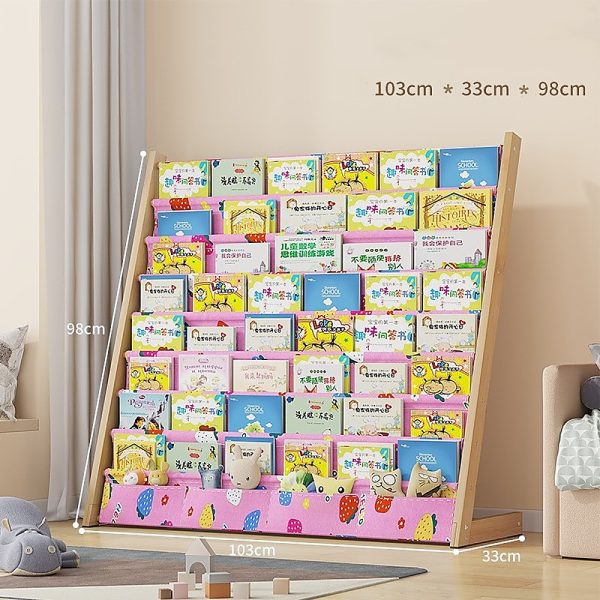 Children’s Bookshelf Bookcase Magazine Rack Home Storage