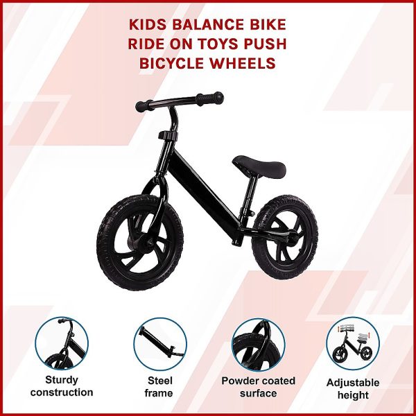 Kids Balance Bike Ride On Toys Push Bicycle Wheels